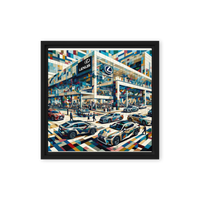 Cubist Lexus Print - Framed canvas