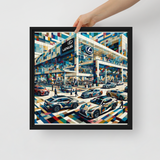 Cubist Lexus Print - Framed canvas