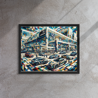 Cubist Lexus Print - Framed canvas