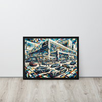 Cubist Lexus Print - Framed canvas