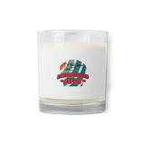 Glass jar soy wax candle