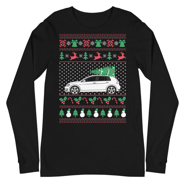 Unisex Golf R Ugly Christmas Tee (Back Logo)